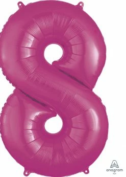 Funny Balloons Usa Foil Balloons 8 Pink 2829601 - 34 In