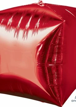Funny Balloons Usa Cubez Red 28337 Foil Balloons
