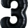 Funny Balloons Usa 3 Black 3014201 - 34 In