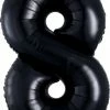Funny Balloons Usa Foil Balloons 8 Black 3014701 - 34 In