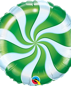 Funny Balloons Usa Candy Swirl Green 64333 - 18 In