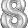 Funny Balloons Usa 8 Silver 3196201 - 26 In