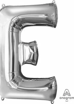 Funny Balloons Usa Foil Balloons Silver E Giant Letter 3295401 - 34 In