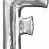 Funny Balloons Usa Silver F Giant Letter 3295601 - 34 In