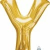 Funny Balloons Usa Gold Y Giant Letter 3299801 - 34 In