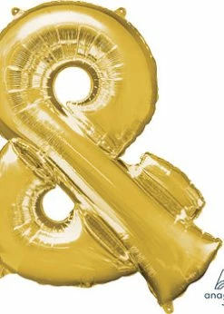 Funny Balloonsusa & Symbol Gold 3300601 - 34 In