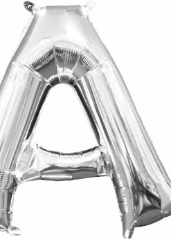 Funny Balloons Usa Silver A Letter 3301111 - 16 In Foil Balloons