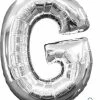 Funny Balloons Usa Silver G Letter 3302301 - 16 In
