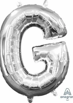 Funny Balloons Usa Silver G Letter 3302301 - 16 In