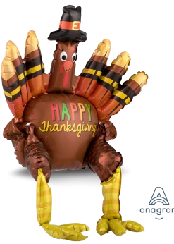 Funny Balloons Usa Sitting Turkey 3403601 Foil Balloons