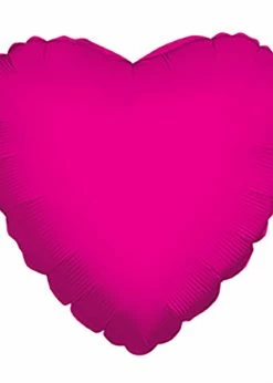 Funny Balloons Usa Foil Balloons Mini Magenta Heart 34105 - 09
