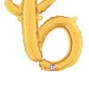 Funny Balloons Usa Foil Balloons Gold B Letter Script - 24 In
