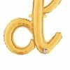 Funny Balloons Usa Foil Balloons Gold D Letter Script - 24 In