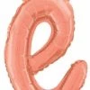Funny Balloons Usa Rose Gold E Script Letter 07054