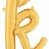Funny Balloons Usa Gold K Letter Script - 24 In