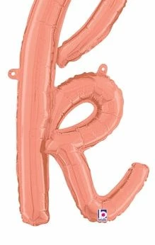 Funny Balloons Usa Rose Gold K Script Letter 07115