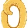 Funny Balloons Usa Gold O Letter Script - 14 In Foil Balloons