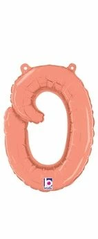 Funny Balloons Usa Foil Balloons Rose Gold O Script Letter 07153