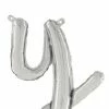 Funny Balloons Usa Silver Y Letter Script - 24 In