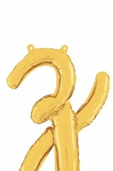 Funny Balloons Usa Gold Z Letter Script - 24 In