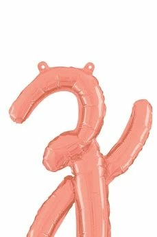 Funny Balloons Usa Foil Balloons Rose Gold Z Script Letter 07269