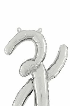 Funny Balloons Usa Silver Z Letter Script - 24 In