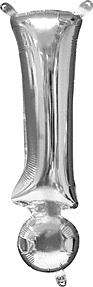 Funny Balloons Usa Foil Balloons ! Symbol Silver 3528301 - 16 In