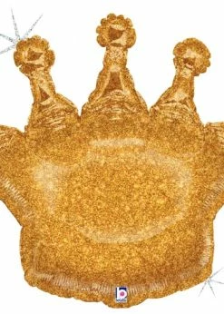 Funny Balloons Usa Foil Balloons Glittering Gold Crown 35564