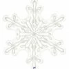 Funny Balloons Usa Clear Snowflake 35737 - 38 In Foil Balloons