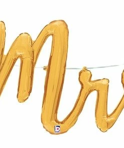 Funny Balloons Usa Foil Balloons Mrs Gold Script