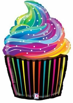 Funny Balloonsusa Rainbow Cupcake 358569 Foil Balloons