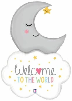 Funny Balloons Usa Foil Balloons Welcome Baby Moon 35974