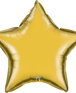 Funny Balloons Usa Metallic Gold Star 364980 - 36 In