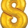Funny Balloons Usa 8 Gold 3656101 - 26 In