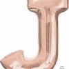 Funny Balloons Usa Rose Gold J Giant Letter 3657301 - 34 In Foil Balloons