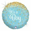 Funny Balloonsusa Foil Balloons Glittering It's A Boy 36587