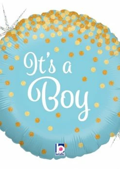 Funny Balloonsusa Foil Balloons Glittering It's A Boy 36587
