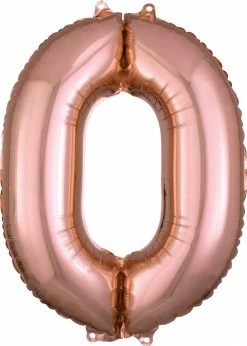 Funny Balloons Usa Foil Balloons 0 Rose Gold 3659301 - 26 In