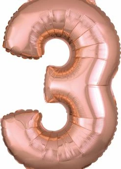 Funny Balloons Usa Foil Balloons 3 Rose Gold 3659701 - 26 In