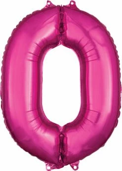Funny Balloons Usa Foil Balloons 0 Pink 2827201 - 34 In
