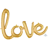 Funny Balloons Usa Script Phrase Love Gold 3669601