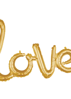 Funny Balloons Usa Script Phrase Love Gold 3669601