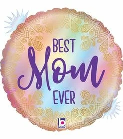 Funny Balloons Usa Opal Best Mom Ever Boho 36938 Foil Balloons