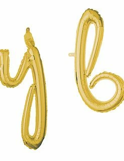Funny Balloons Usa Script Phrase Happy Bday Gold 3793701