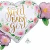 Funny Balloons Usa Floral Baby Girl 3851401 Foil Balloons