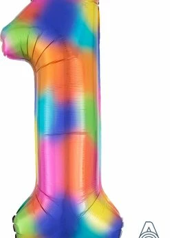 Funny Balloons Usa Foil Balloons 1 Rainbow Splash 3853101 - 34 In