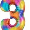 Funny Balloons Usa Foil Balloons 3 Rainbow Splash 3853301 - 34 In