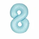 Funny Balloons Usa 8 Light Blue Number 13898 - 34 In