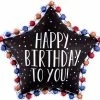 Funny Balloons Usa Happy Birthday To You Satin Star 3905801