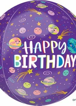 Funny Balloons Usa Smiling Galaxy Orbz 3963201 Foil Balloons